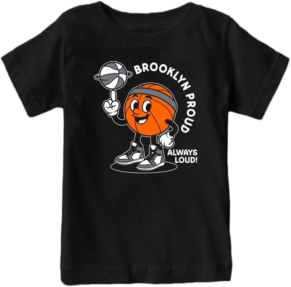 Hometown Proud, Always Loud Kid's T-Shirt for Basketball Fans