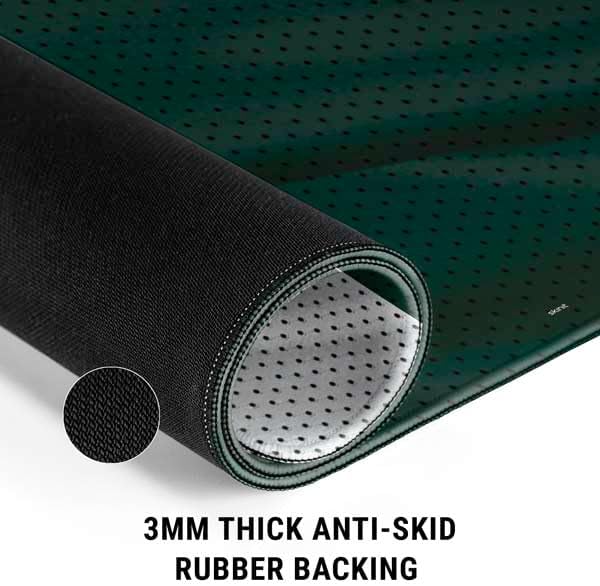 Skinit Extra Large Gaming Mouse Pad - Officially Licensed Michigan State University Jersey Grey Design with Stitched Edges, Waterproof, Non-Slip Rubber Base, Desk Mat for Keyboard & Mouse