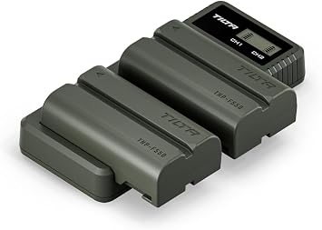 Tilta L-Series/NP-F Portable Charging Station with NP-F550 Batteries 2-Battery Kit | for NP-F550, NP-F750, NP-F970 | Powers External Monitors, LED Lights, Wireless Transmitters & Gimbal | Green