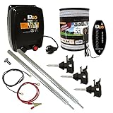 Ellofence Paddock Weidezaun Komplettset 230V komplett für 200m Pferdezaun