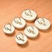 Hicarer 6 Pieces Rubber Sink Stopper Set Drain Stopper Plug with Hanging Ring for Bathtub, Kitchen and Bathroom, 3 Sizes, White