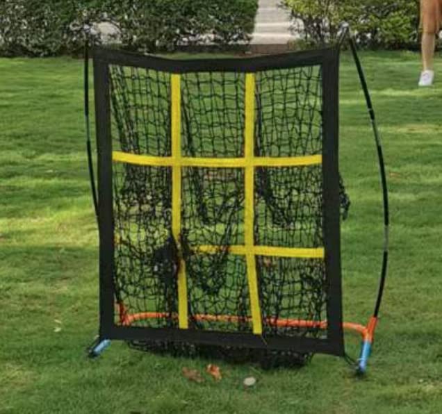 JAPER BEES Pitching Target Net Pitching Net with Strike Zone Baseball Softball Training Equipment for Youth and Adults |Portable Quick Assembly Design |Carry Bag