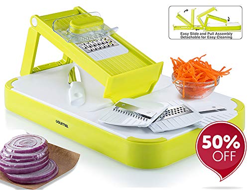 Gourmia GMS9255 Mandoline Slicer & Cutting Board Set Kitchen Slicer & Food Prep