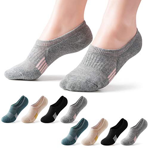 Image of Gonii Womens No Show Socks Athletic Ankle Socks Cushioned Running Low Cut