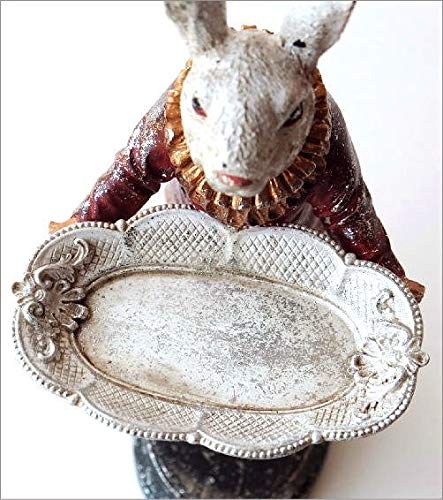 Amazon.co.jp: アクセサリートレイ うさぎ ウサギ 置物 置き物 雑貨