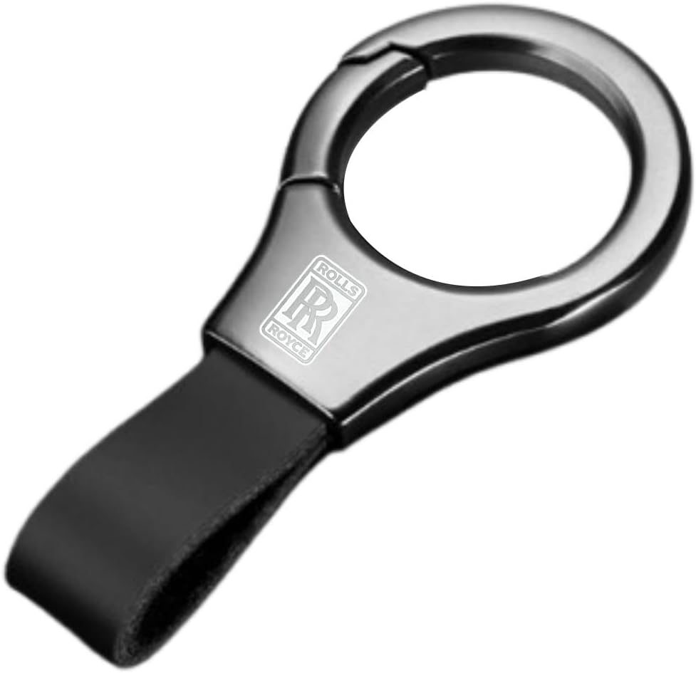 Car Key Chain for Rolls-Royce Phantom VII (facelift 2012) 2012-2016, Key Ring Hoops, Keychain Ring Set, Metal Hooks Keychain, Car Accessories,Black