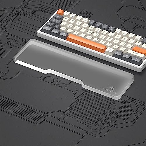 Repose-poignet pour mini clavier 60% MAMBASNAKE en acrylique transparent
