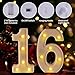 16th Birthday Decorations for Girls Boys,Sweet 16 Party Decorations for Centerpieces Table,Light Up Numbers Sweet 16 Sign for Party Backdrop Wall Decor for 16th Wedding Anniversary Decoration