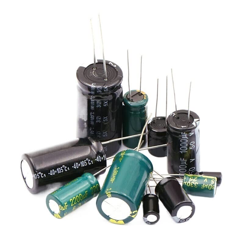 Condensatore elettrolitico 10 V, 16 V, 25 V, 35 V, 50 V, 63 V Condensatore elettrolitico 10 V, 16 V, 25 V, 35 V, 50 V, 63 V
