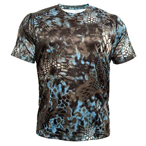 Kryptek Men's Standard Hyperion SS Crew, Neptune, M