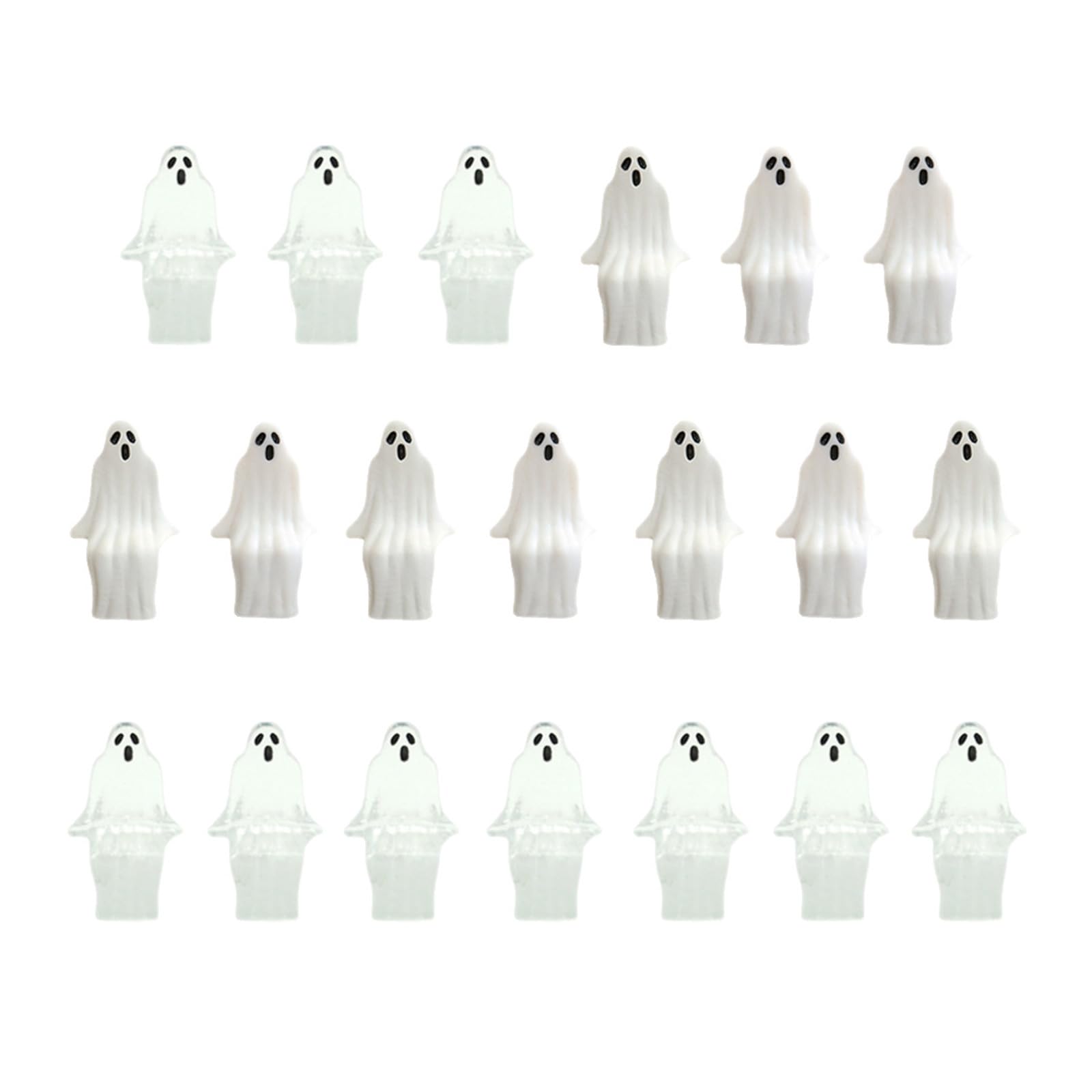 ordinarYone Halloween Ghostly Figurines Centerpieces Scary Resins Wreath Ghostly Statue Garden Decors Halloween Decorations