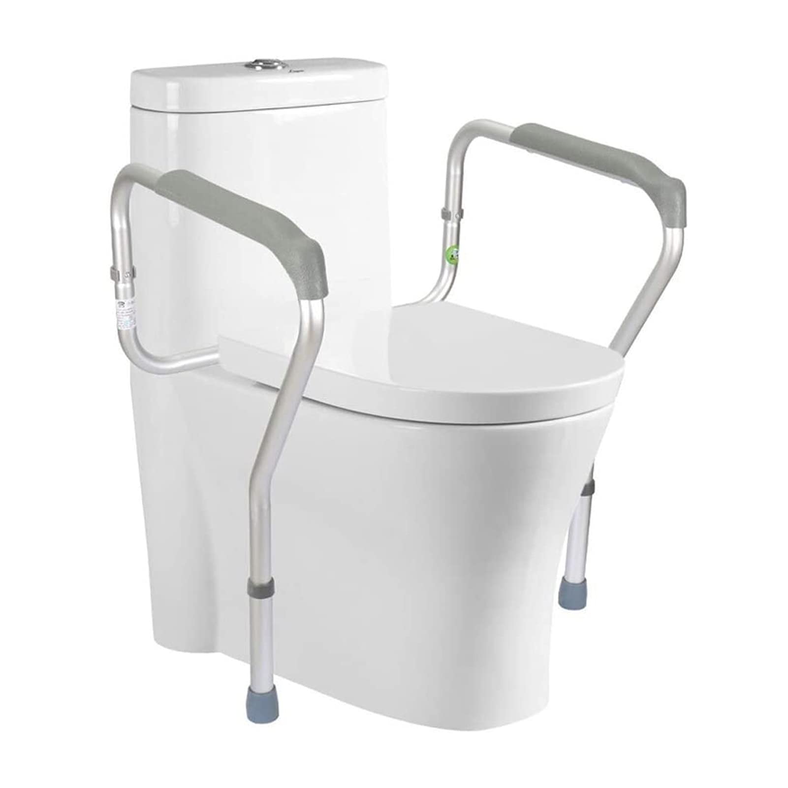 FKXSXAZ Grab Bars for Bathroom, with Adjustable Height Non Slip Toilet Assist and Bar Handicap Safety Rail Frame Anti-slip