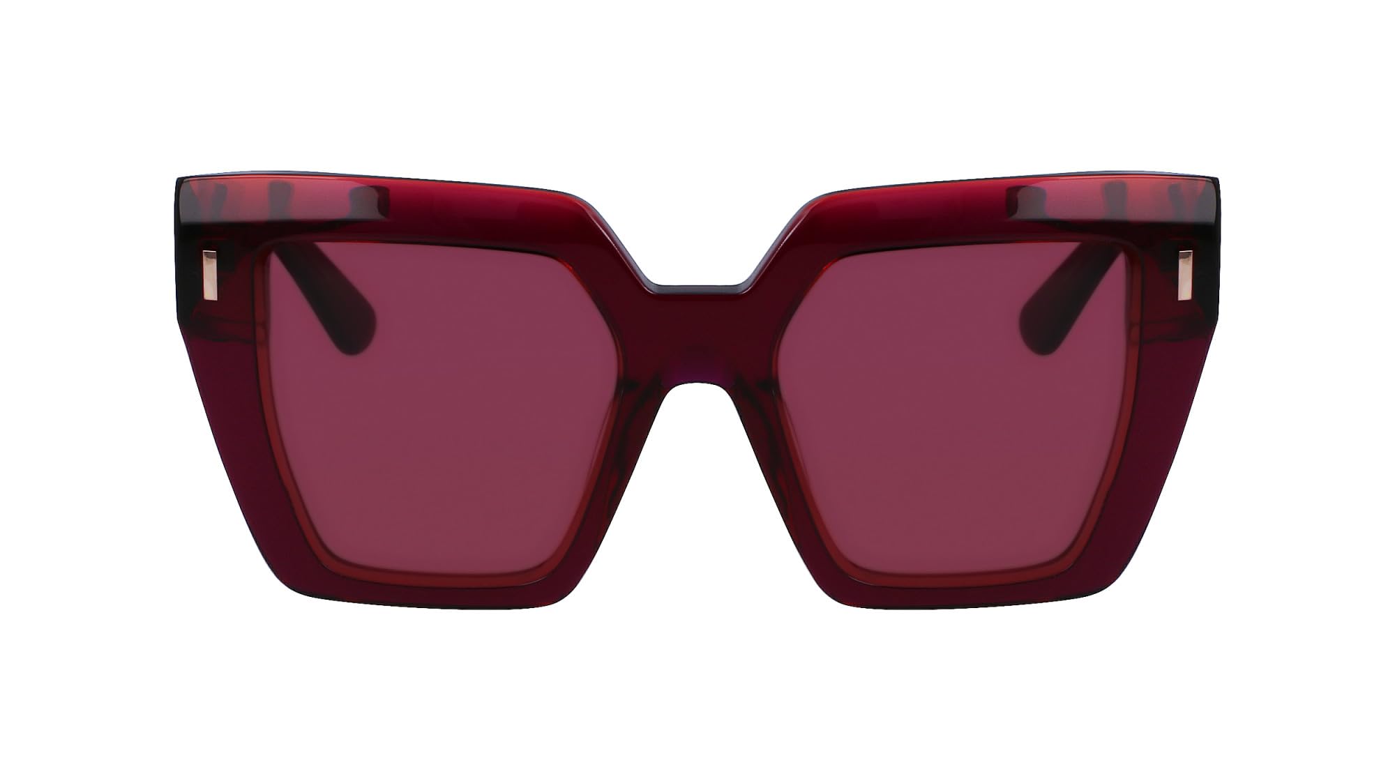 Calvin Klein Women's Sunglasses CK23502S Wine/Rose Acetate Solid Wine Lens Medium