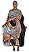 Up2date Fashion Women Satin Caftan/Kaftan, Geometric print, Style Caf-ND10 (Multi Color -1)