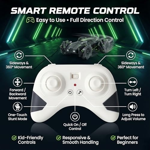 Image of Trocshop rc car 4x4 Remote Control Extreme Drift Stunt Car for Boys & Girls | 360 Degree Drift, remote control car toy High speed rc drifting car toys for boys 7-14 years birthday gift under 1000