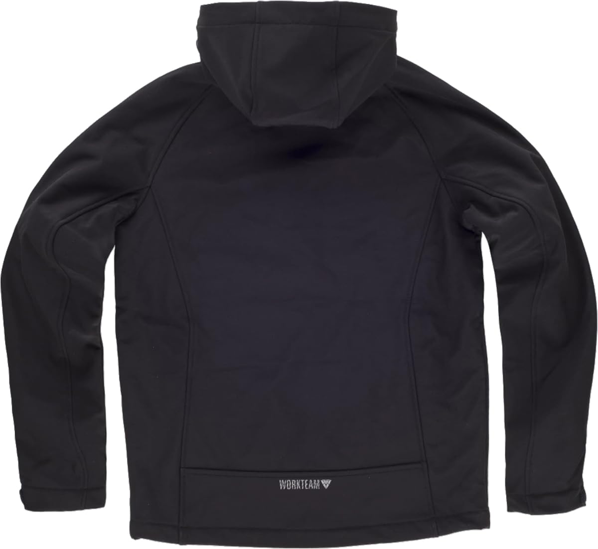 WORKTEAM Chaqueta Softshell, Cortavientos Transpirable y Repelente al Agua, Interior Polar Térmico, Capucha Ajustable y Detalles Reflectantes. Unisex