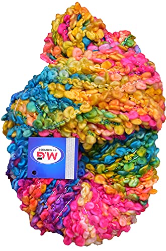 Image of Knitting Yarn Thick Chunky Wool, Sumo Beads 200 GMS Best Used with Knitting Needles-VD Art-HAI