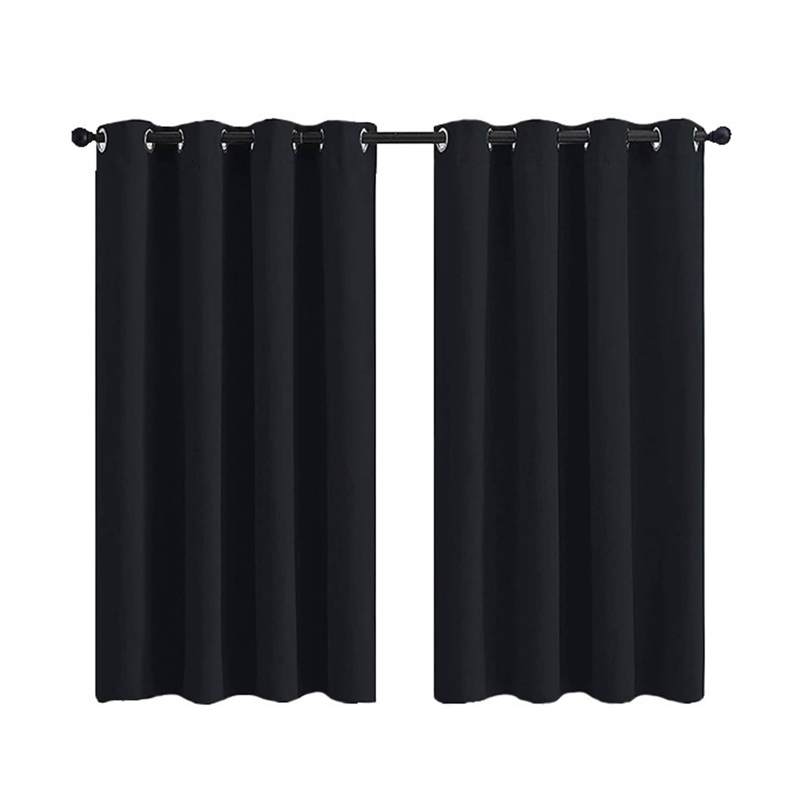 Rideau salon moderne noir uni pour tamiser la lumière de votre chambre