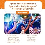 Glow Fever 209pcs Glow Sticks Bulk Party Pack includes 100 8" Glow Sticks and 109 Accessories, with bonus connectors for glow sphere and eye glasses, for Party Festivals Rave Halloween - Image 5
