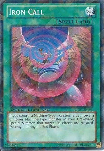 YU-GI-OH! - Llamada de hierro (DT07-EN093) - Terminal de duelo 7B - Duelo Terminal Edition - Paralelo Raro