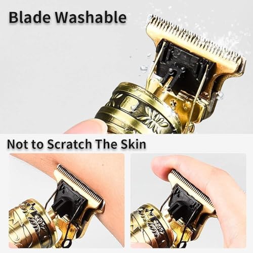 Image of TECHSUTRA Hair Trimmer for Men | Electric Beard & Body Groomer | Adjustable Blade Clipper | Professional Rechargeable Shaver | Cordless Trimmer (Combo Offer)