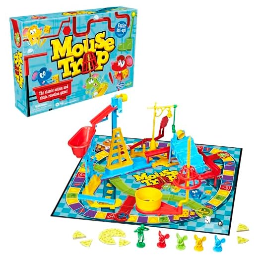 Mouse Trap Board Game for Kids Ages 6 and Up, Classic Kids Game