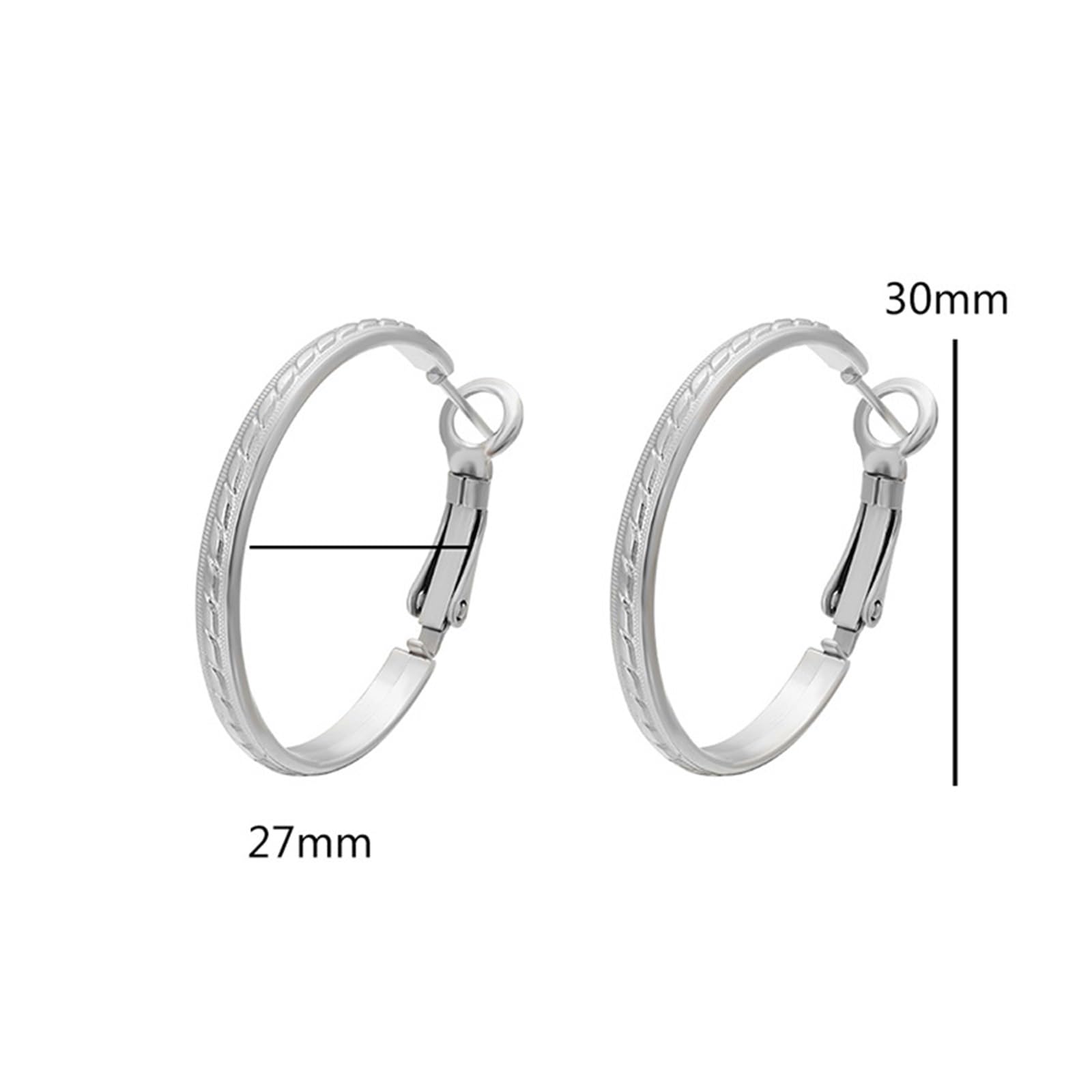 9K/14K/18K Weißgold/Platin Ohrstecker Ohrringe Damen