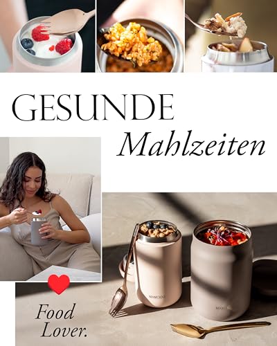 MAMEIDO Thermobehälter für Essen 500 ml (Pearl Marble) – Ansicht 3