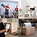 PAFEI Stretch/Shrink Wrap Roll 5 inch 1100ft - 80 Gauge Plastic Wrap for Moving, Heavy Duty 500% Stretch for Pallets, Packing, Shipping&Furniture Protection​-1 Rolls