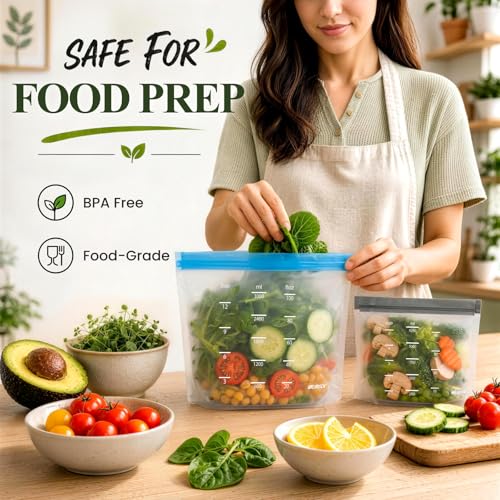 Sac de congélation silicone étanche grand volume pour aliments - 7