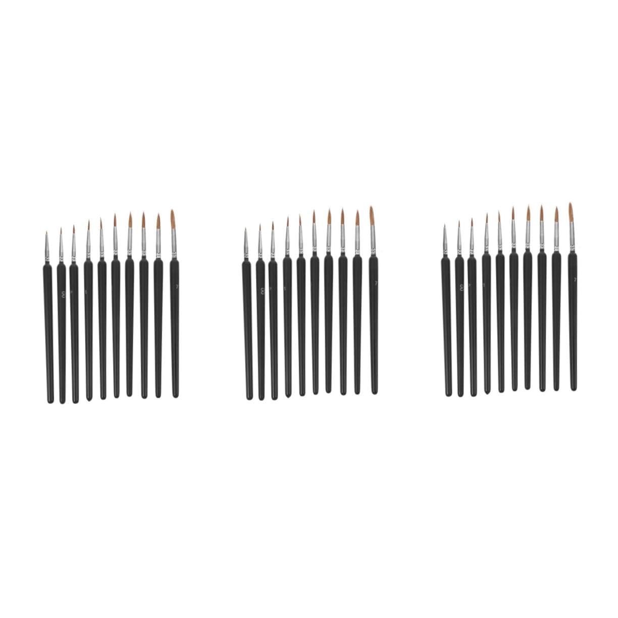 SHINEOFI 3 Series Pluma De Línea De Gancho Langhao Pinceles Acrilico Rotuladores Acuarelables Pintura Facial Rotuladores De Pincel De Agua para Acuarela Pincel De Artista 6 Piezas X 3