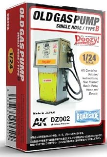 Old Gas Pump Single Hose Type B Resin Kit, Hose, Decals Model Car Accesories Diorama Piece