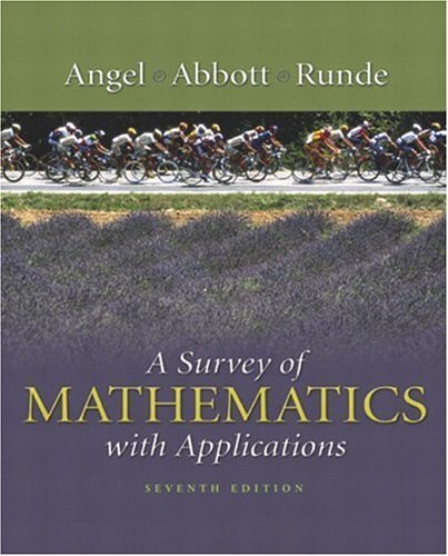 Preisvergleich Produktbild A Survey of Mathematics With Applications
