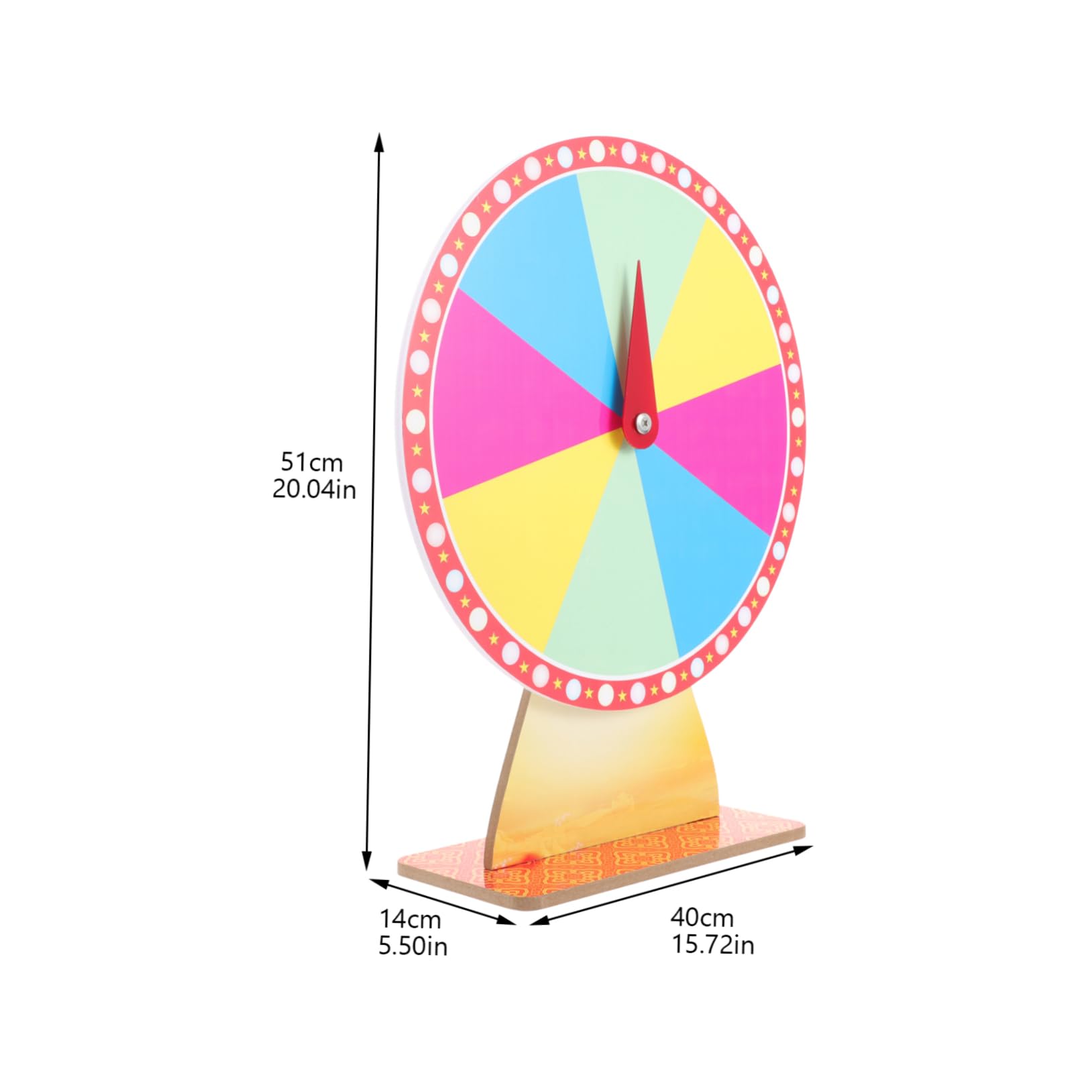 Gogogmee Essential Party Game Accessory Large Spinning Prize Wheel Board Perfect for Raffles Fortune Telling and More