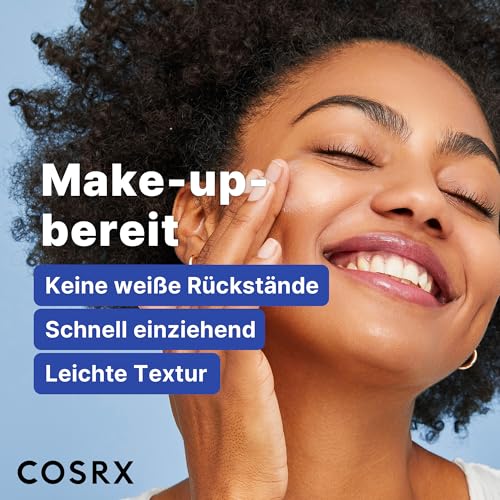 COSRX Ultra-Leichte Unsichtbare Sonnencreme LSF 50 Transparenter Sonnenschutz mit Hyaluronsäure, Kein Weißer Schleier, Nicht fettend, Starker UV-Schutz, Sonnenpflege, Koreanische Sunscreen 50 ml