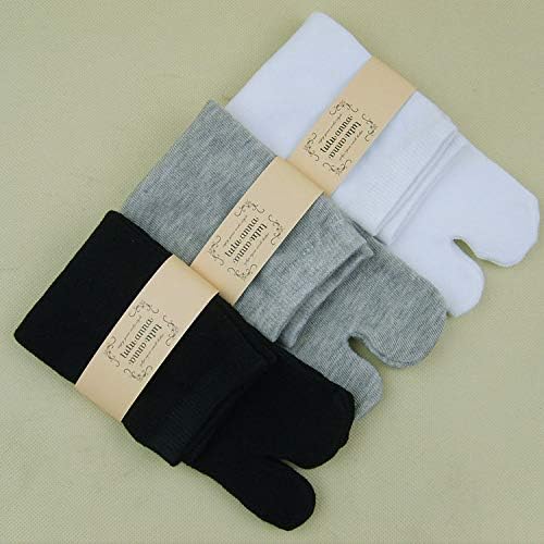 Miniatura 6 de 3 pares de sandalias casuales unisex de fibra de bambú para hombres y mujeres, con dos dedos de los pies, calcetines elásticos de tamaño libre