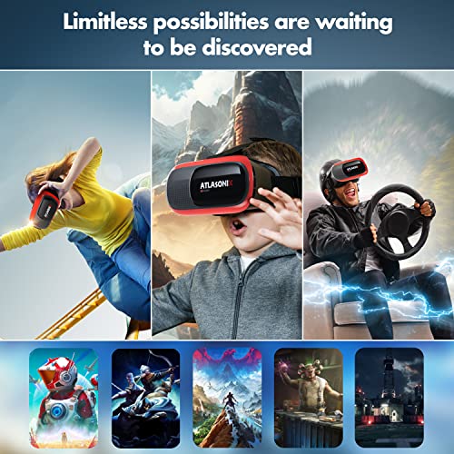 Vr Headset For Phone With Controller | Virtual Reality Game System Compatible With Iphone And Android | Virtual Reality Goggles W/Remote Control For Android | 3D Glasses For Kids And Adults #TOP6