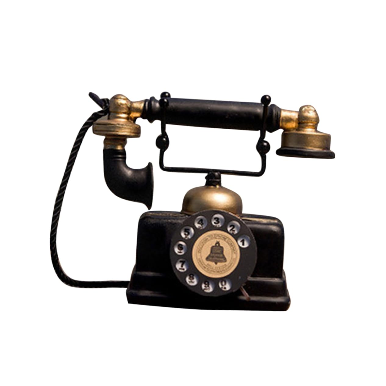 GOOHOCHY Antique Phone Decor Vintage Desk Phone Dial Telephone Vintage Prop for Office Adornment Random