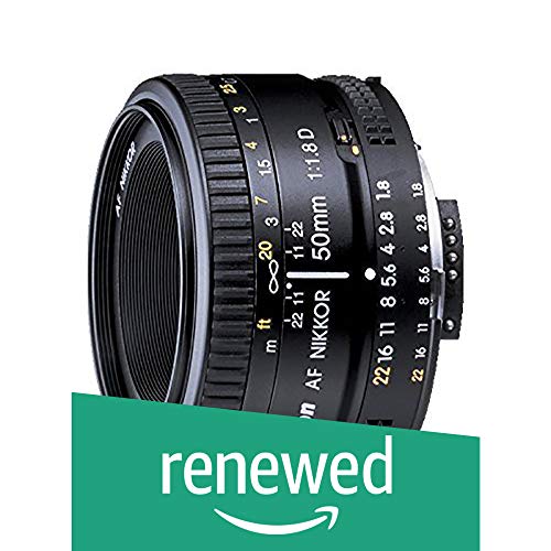 Nikon AF FX NIKKOR 50mm f/1.8D Lens for Nikon DSLR Cameras (Renewed)
