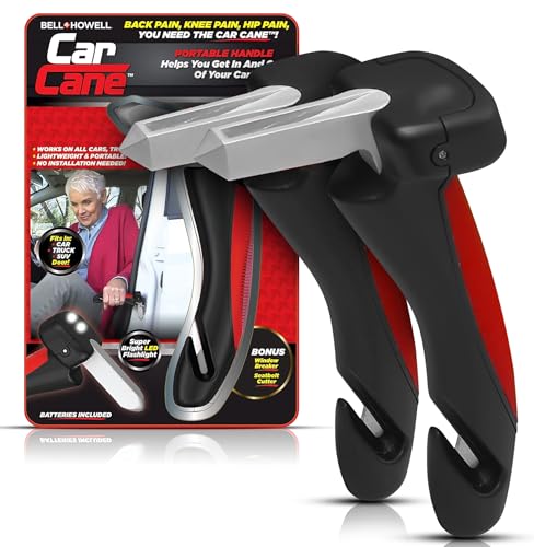 EMSON Original Car Cane 2Pk – All in 1 Car Handle Assist for Elderly Car Door...