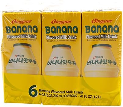 Binggrae Banana Flavor Milk 6.8 fl oz (pack of 6)