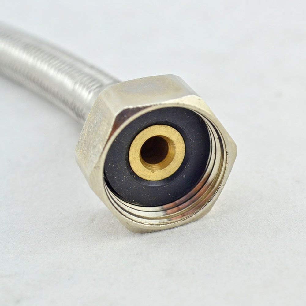 flexibler Schlauch, Schwanz des Drachen, Monoblock-Mischbatterie-Anschluss, M10 x 1000 mm, 1/2 BSP, flexibler Schlauch, Wasserhahn-Endstücke for MonoBlock-Waschtisch- und Küchenspüle-Wasserhähne, 2 St
