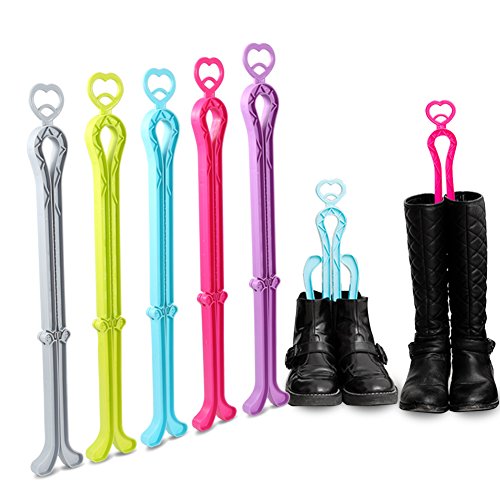 ONEDONE Folding Boot Stands Adjustable Boot Clips for Tall Knee High Shoes Multi-5