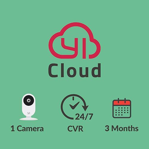 YIKami Cloud Plan 3 Month, 1 Camera, CVR storage service PCMac Online Code