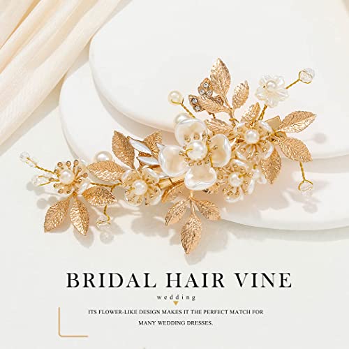 Asooll Gold Bridal Hair Clip miniatura 2