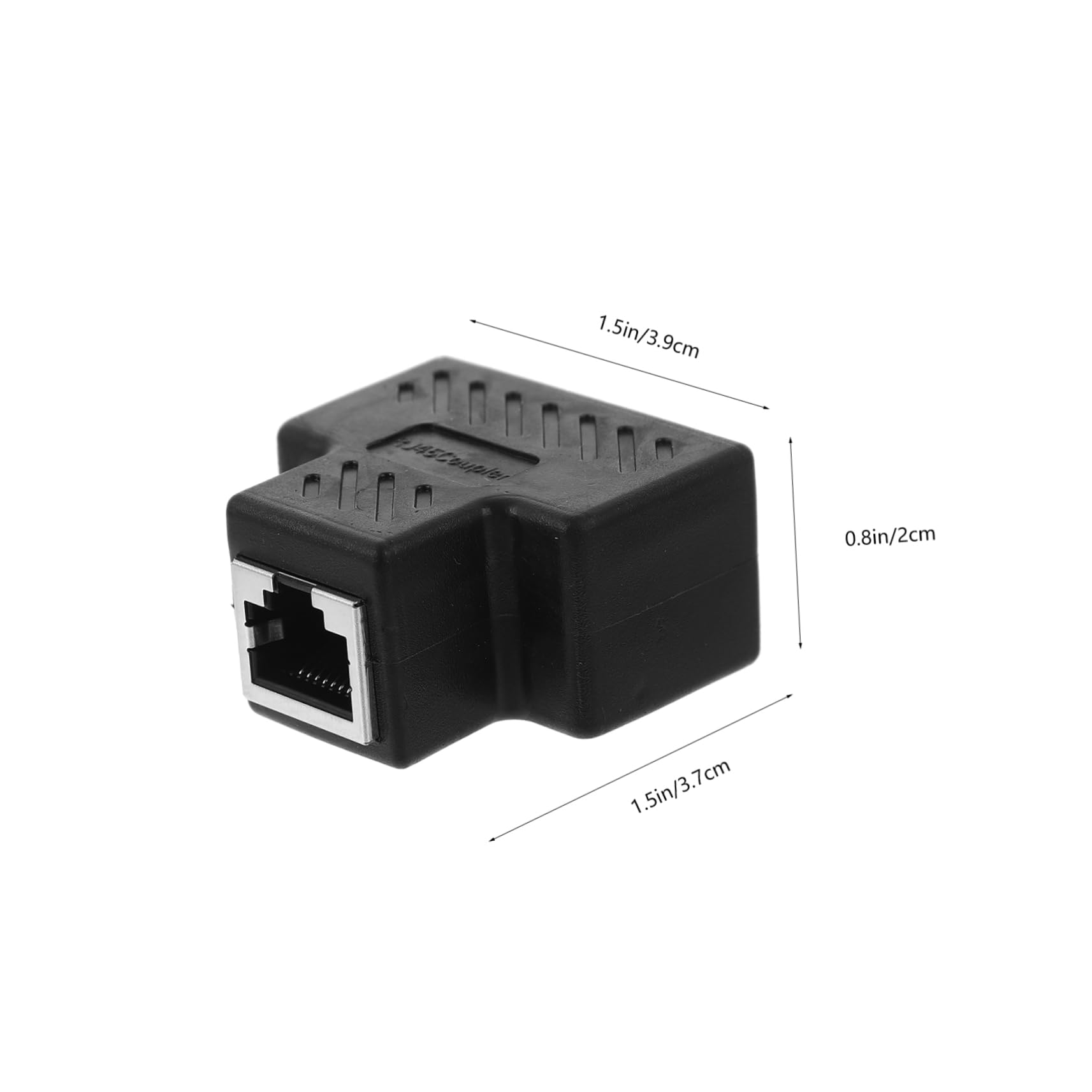 OSALADI Ethernet Splitter to Network Cable Adapter Compact Way Connector Signal Transmission for Use