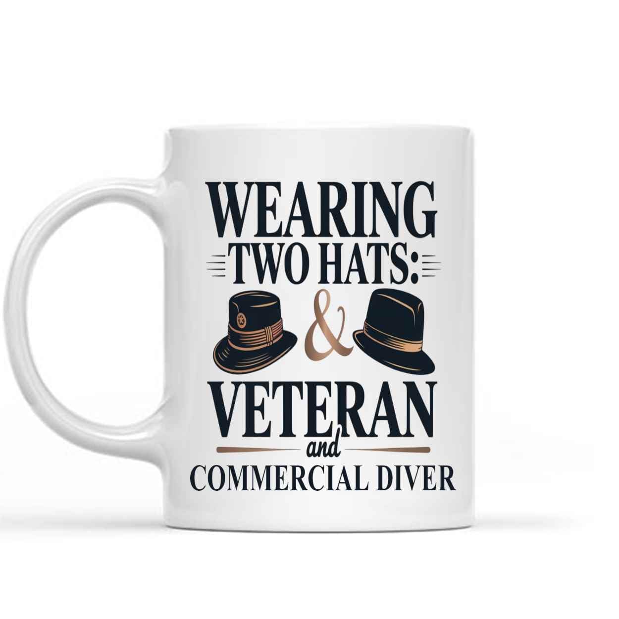 Aingot Rigol Humorous Gift Idea Gift Design Idea for Commercial Diver for Wearing Two Hats and Commercial Diver