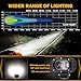 Auxbeam 4 Inch LED Light Pods, 60W Square Offroad Driving Light Super Bright 120° White Broad Flood Beam Pods Light with Off Road Wiring Harness for Wrangler Truck Pickup SUV ATV UTV (2 Pcs)