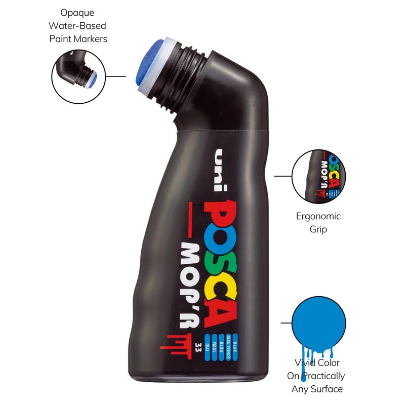 POSCA Uni-Ball MOP'R PCM-22 Multi Surface 3-19 mm Round Tip Paint
