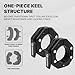DMoose Fitness Barbell Clips 2 Inch (Pair) - Quick Release Olympic Barbell Clamps & Collars with Anti Slip TRP Grip for Secure Weightlifting, Weight Clips for Bars at Home or Gym (Black V2 - Magnetic)